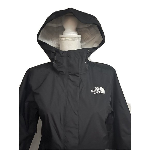 The North Face Venture 2 Black Waterproof Zip Up Hooded Rain Jacket Medium - Picture 6 of 11